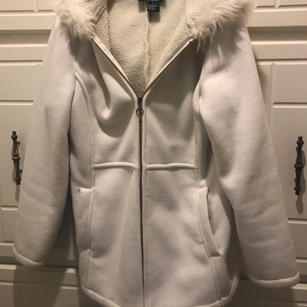 White warm coat